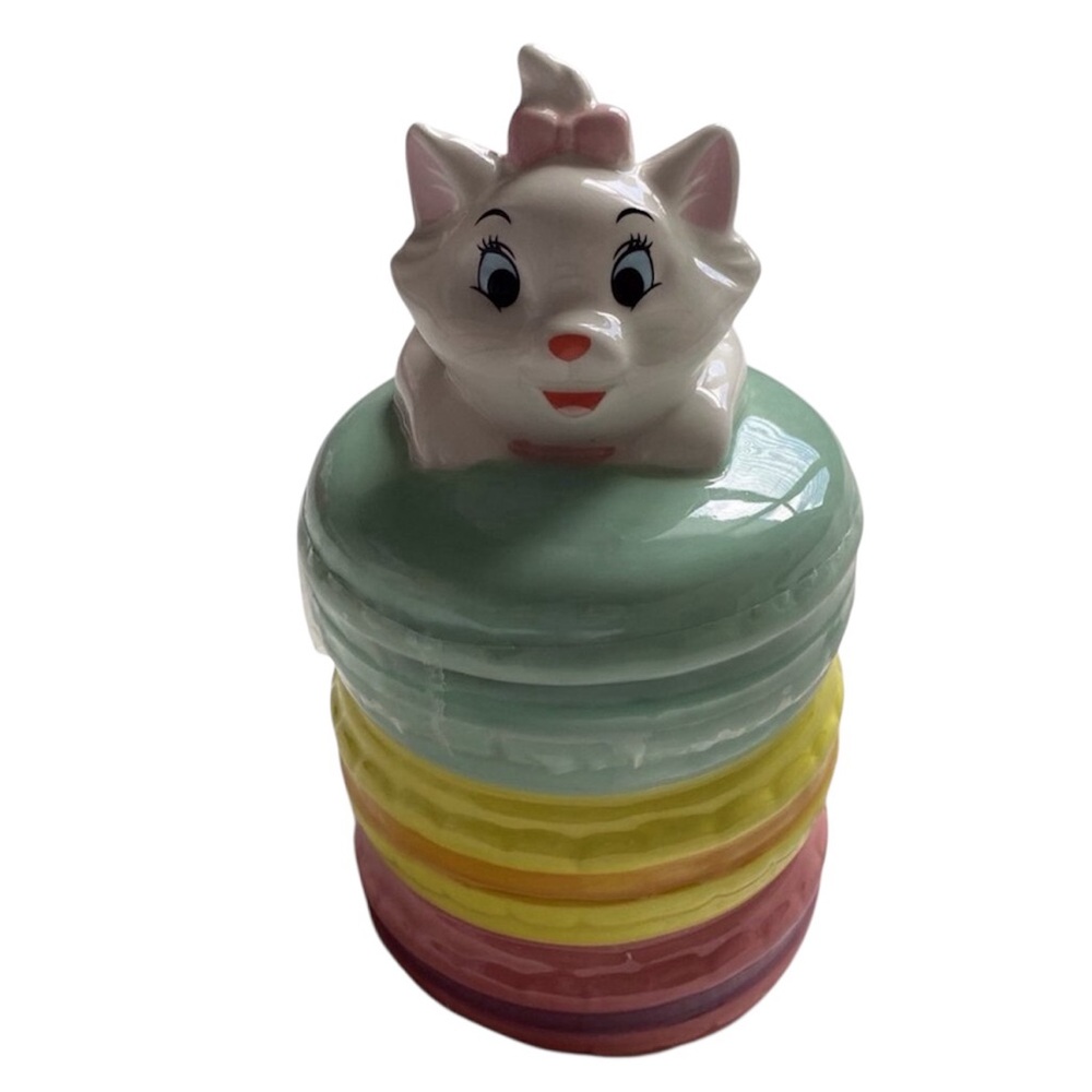 Disney Marie Macaroon Ceramic Cookie Jar Canister, NWT - Picture 3 of 8